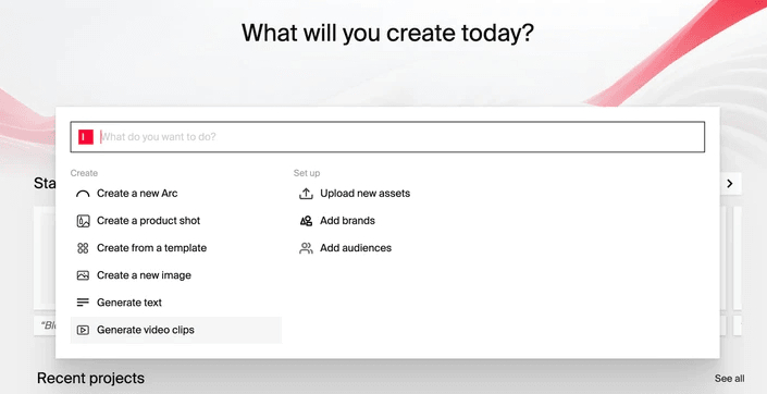 Click Generate video clips: Video Agent social clips