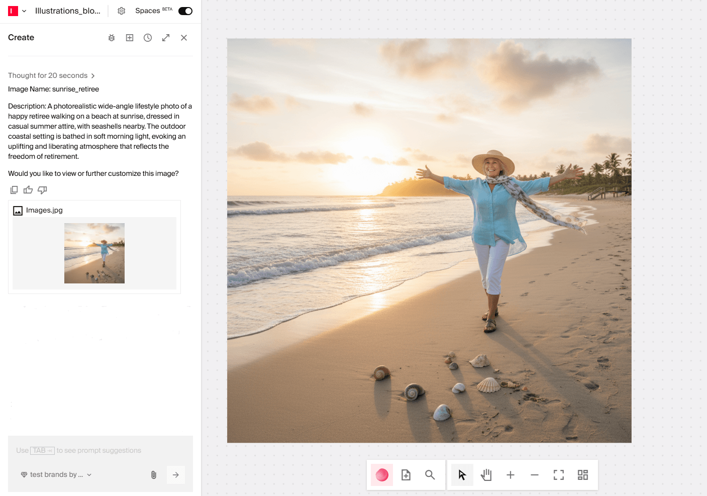 AI ad image in Typeface AI