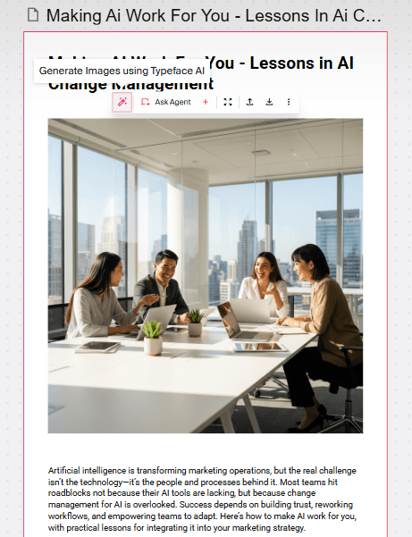 Generate blog feature image with AI