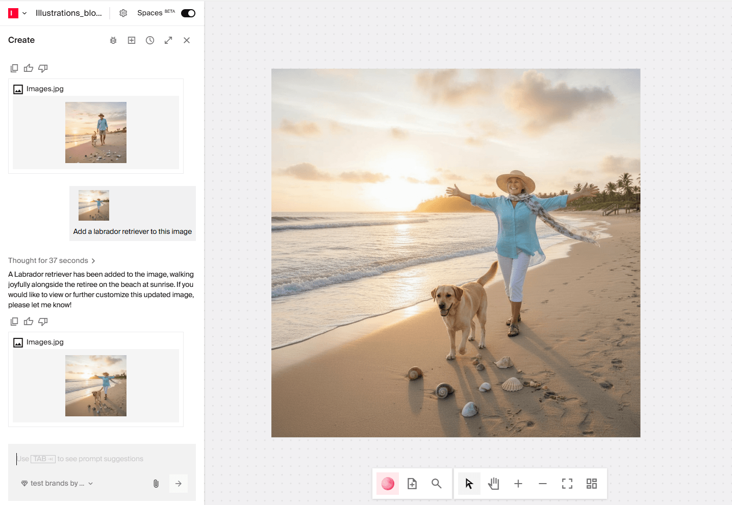 Edit AI image in Typeface