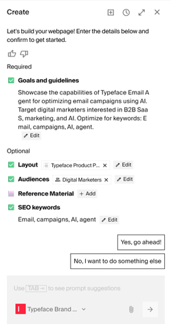 providing context to Web agent