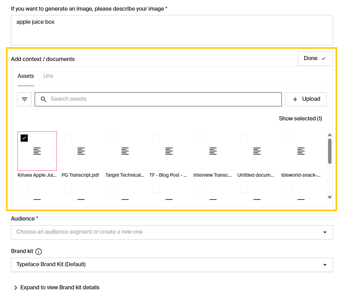 Adding context for multichannel marketing campaign