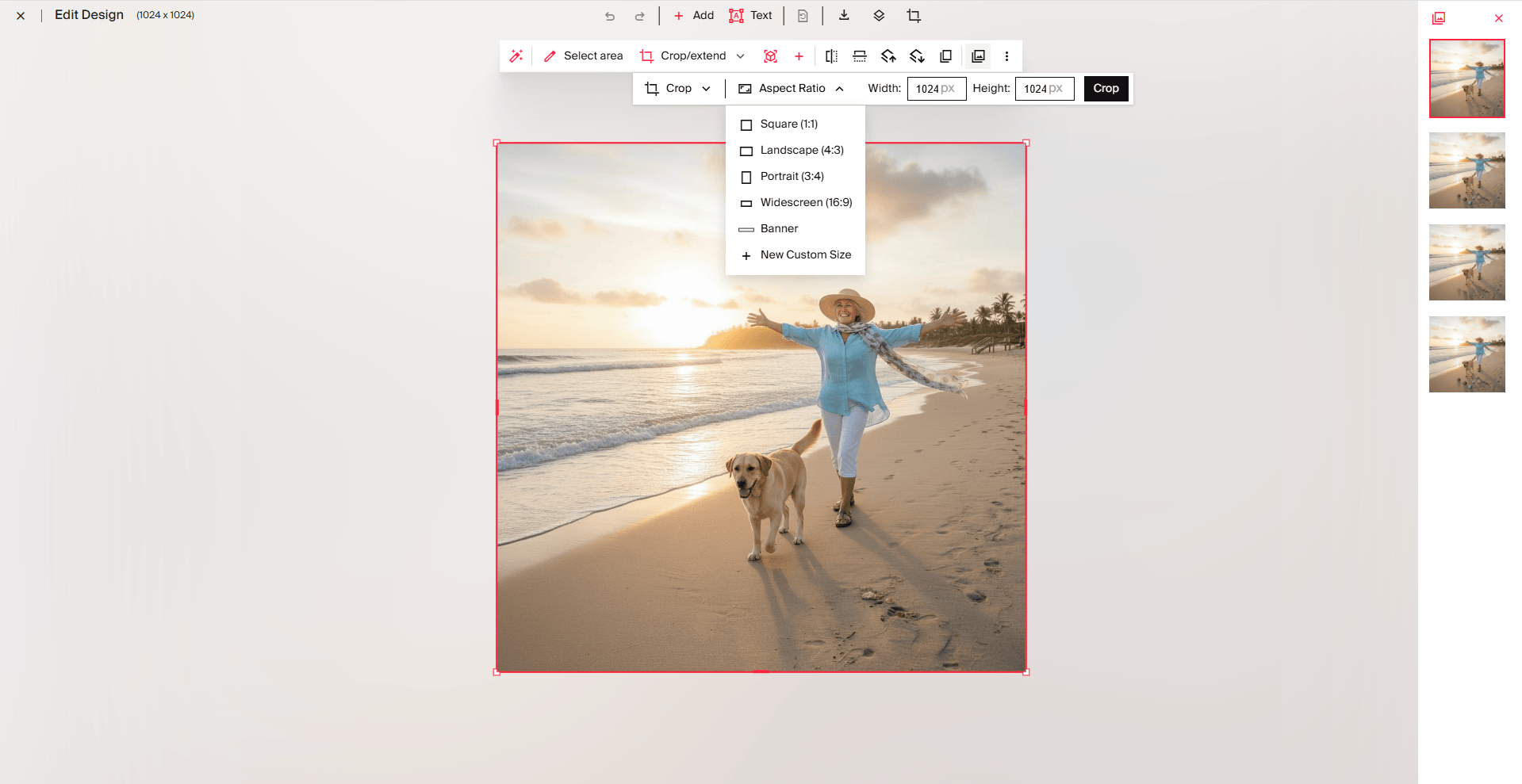 Edit AI images in Typeface