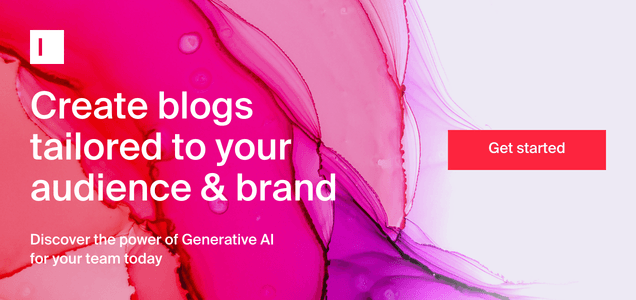 AI blog post generator on Typeface