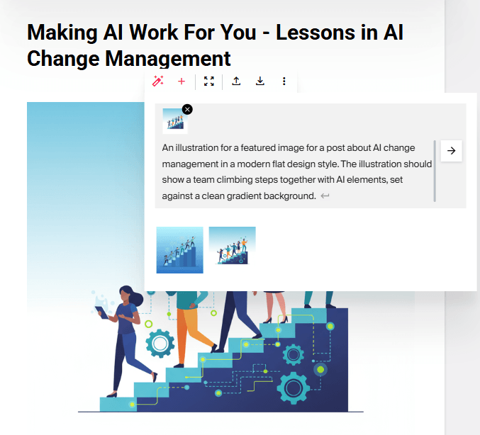 Generate blog feature images with AI
