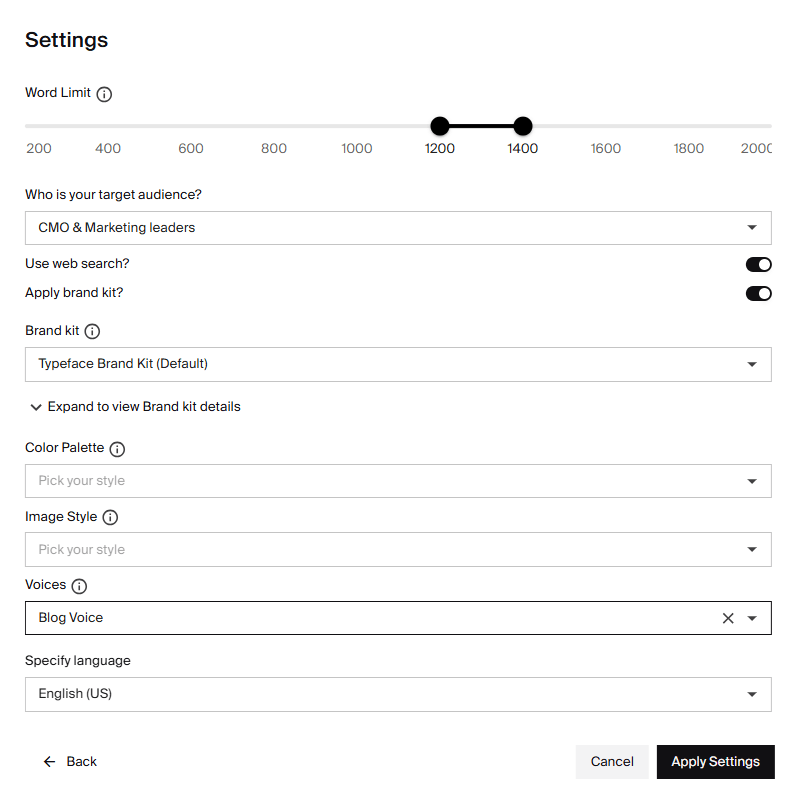 Automate SEO - Apply Brand Kit