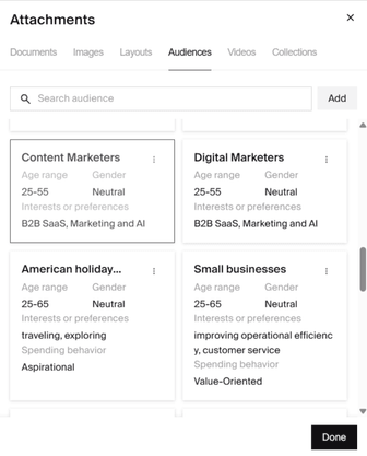 Web agent attachments.