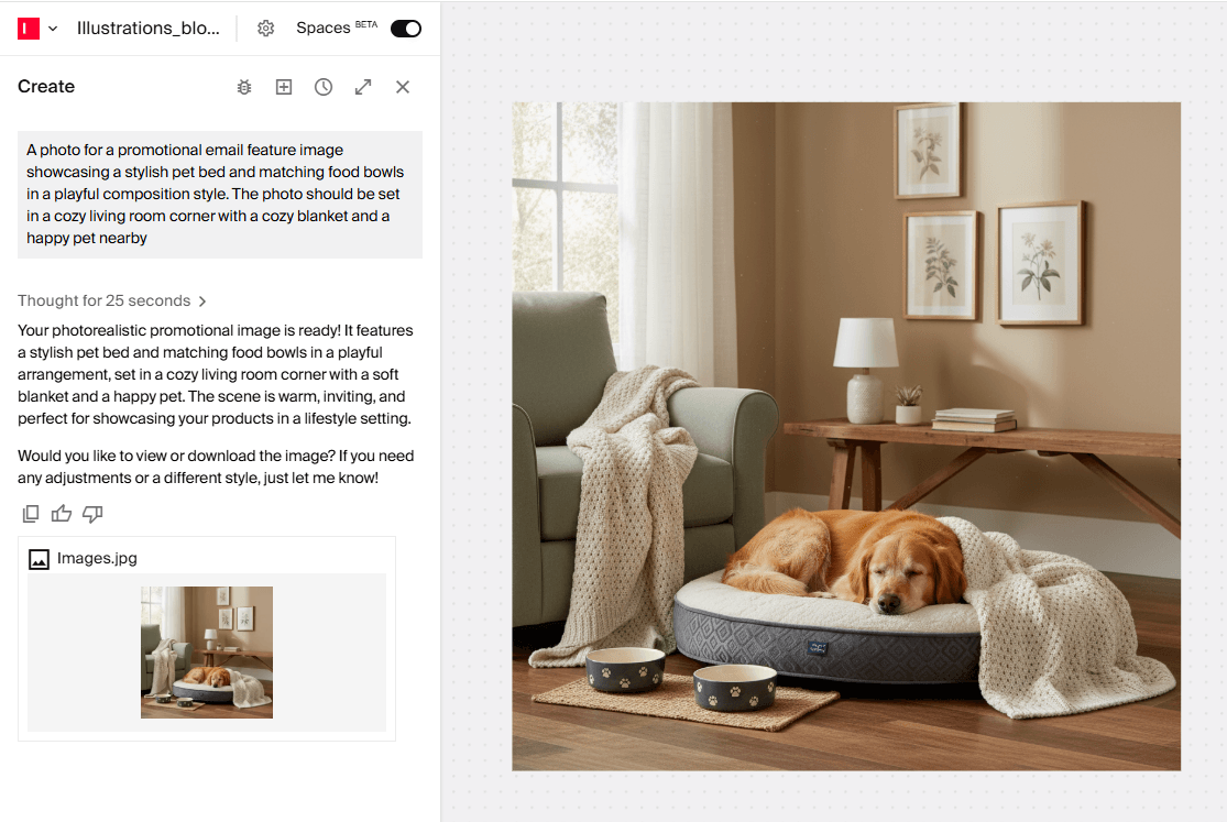 AI email feature image in Typeface AI