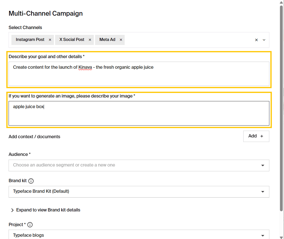 define campaign goals for multichannel marketing campaign