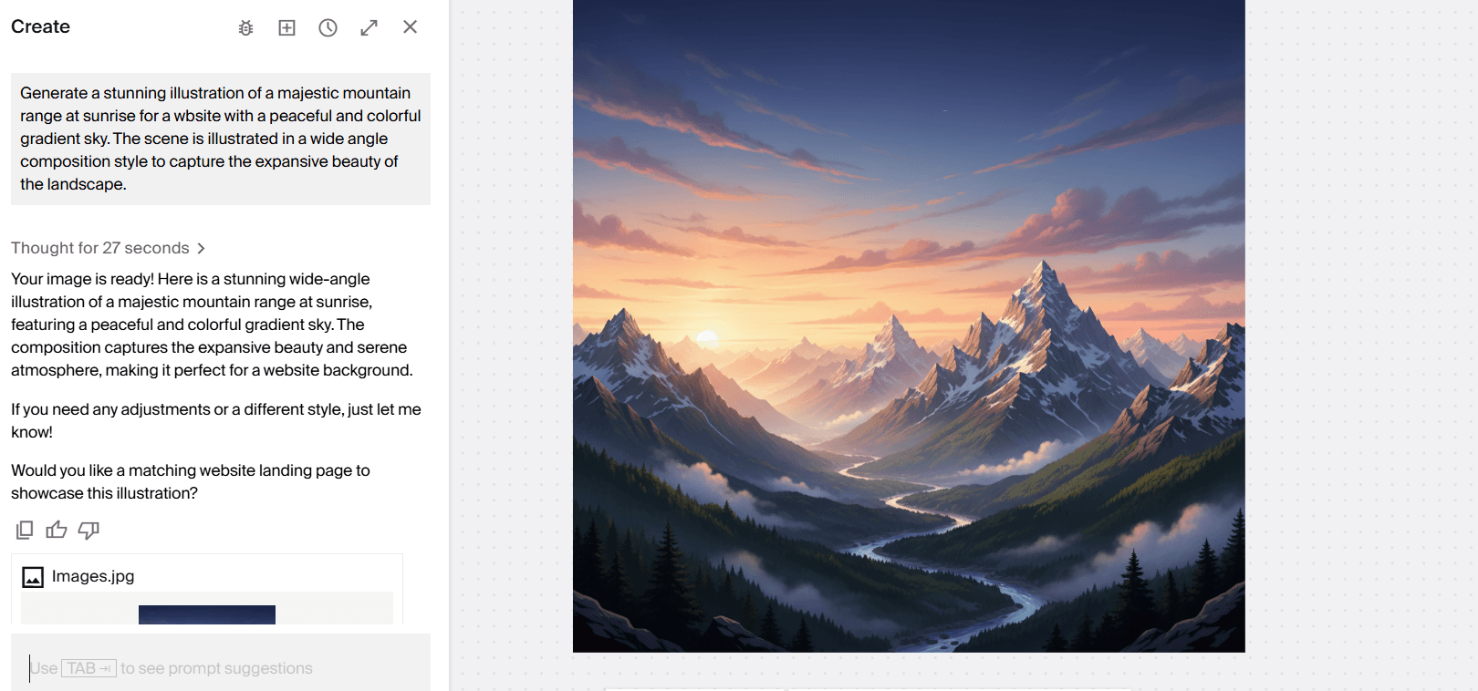 AI website graphics in Typeface AI