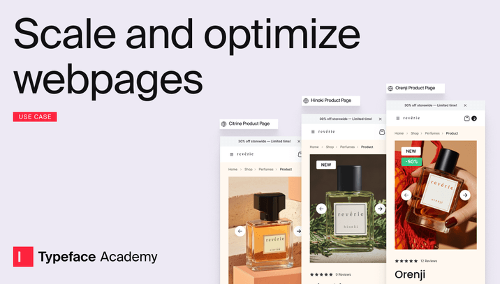 Scale and optimize webpages