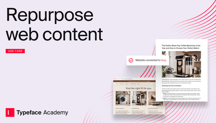 Repurpose and improve web content