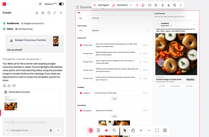 generated social media ad
