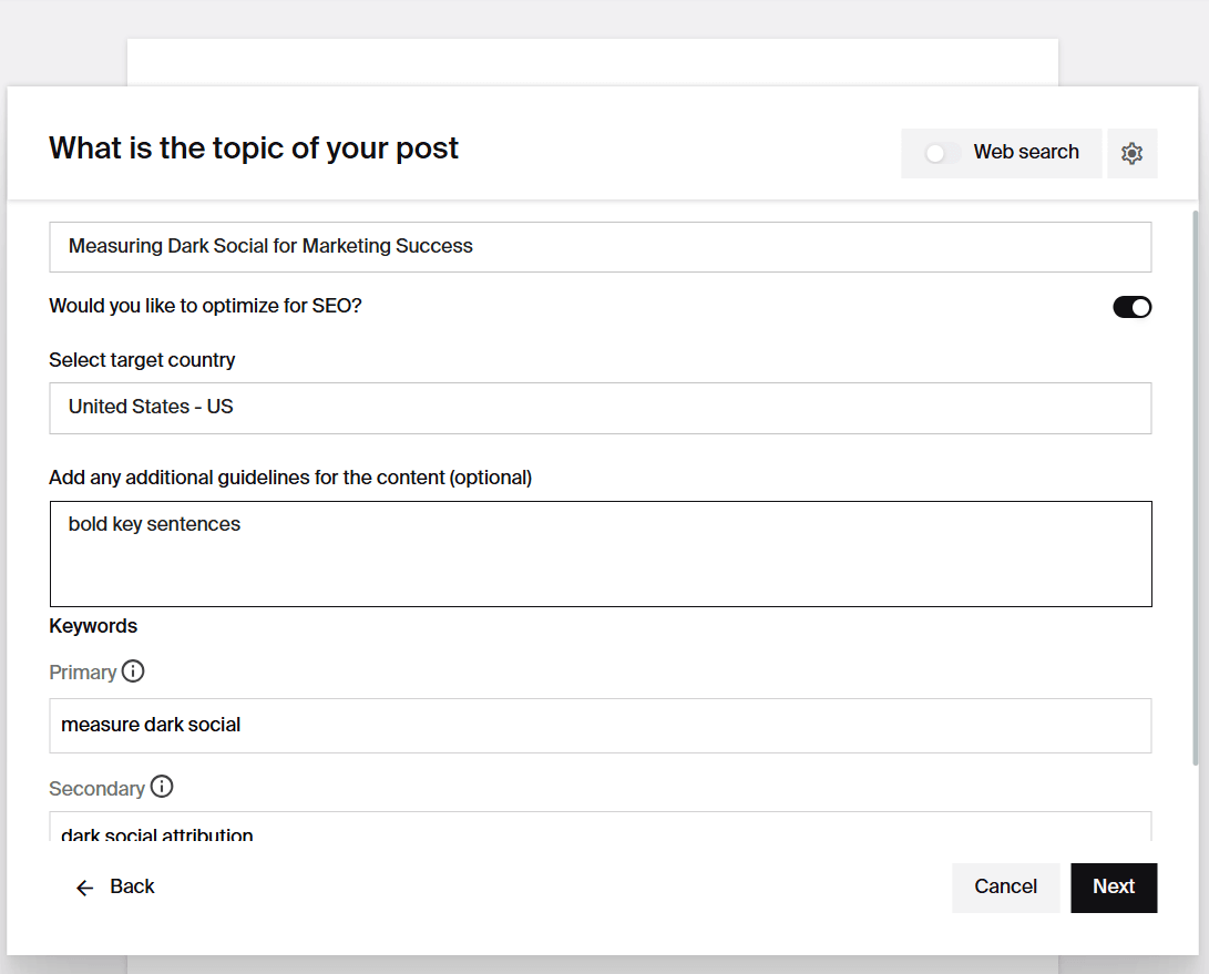 AI for SEO - Automating SEO suggestions